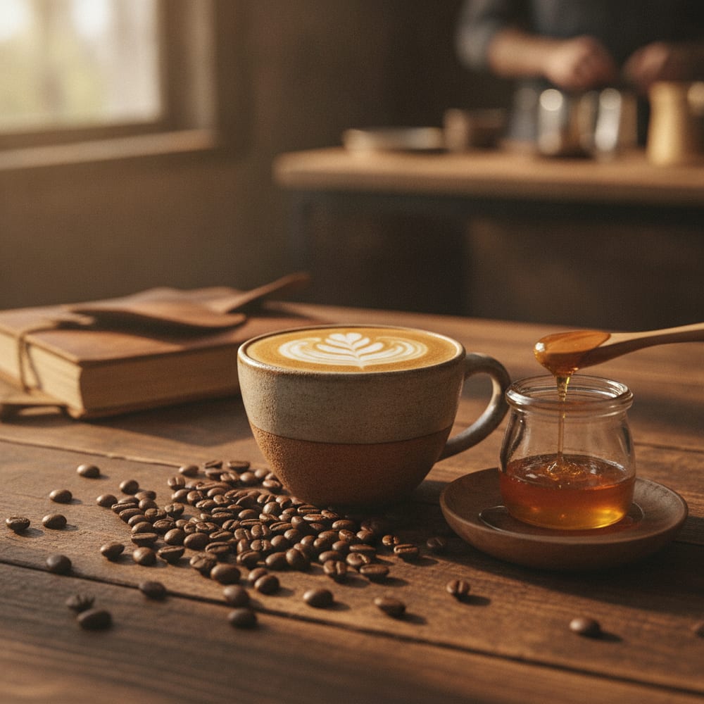 A fresh pour of single-origin coffee